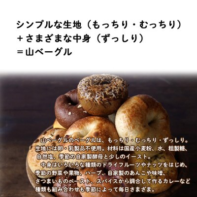 山ベーグル ベーグル 25個 セット 手作り 無添加 国産 詰め合わせ