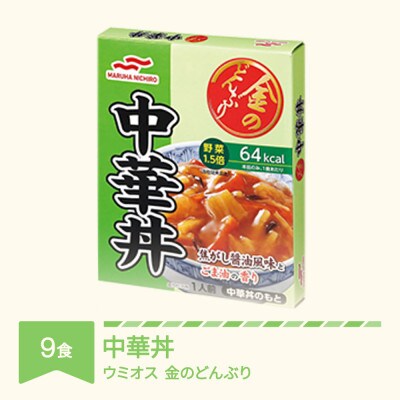 ウミオス 金のどんぶり 中華丼 レトルト 丼ぶり 9個