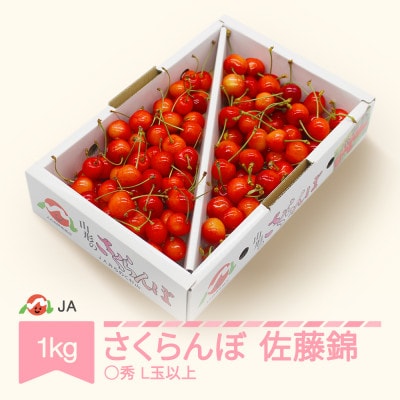 ≪JAみちのく村山産≫さくらんぼ(佐藤錦)L玉以上　1kg