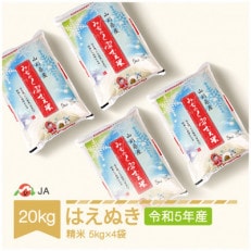 【令和5年産米】みちのく雪むろ米　はえぬき　20kg