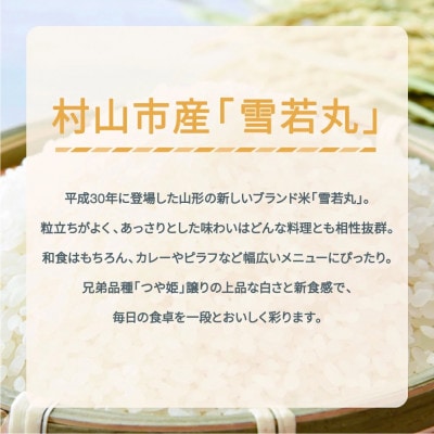 【発送月固定定期便】雪若丸 精米 10kg全3回