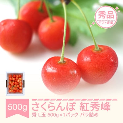 2027年産 さくらんぼ 紅秀峰 秀品 L玉 約500g×1パック