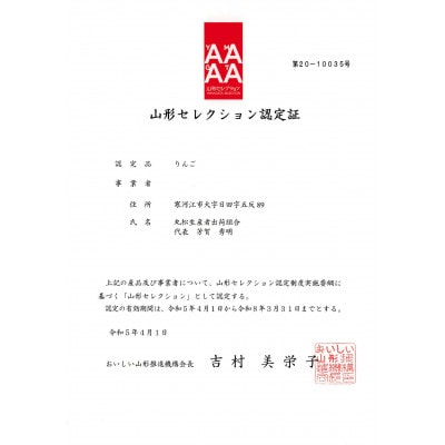 2025年産 山形県産りんご サンふじ 特秀品 約5kg mm-risft5