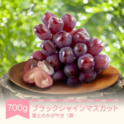 ブラックシャインマスカット 富士のかがやき 約700g 1房 2025年産