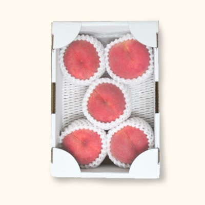かため白桃おまかせ 桃 品種おまかせ 約1.4kg(4-5玉)