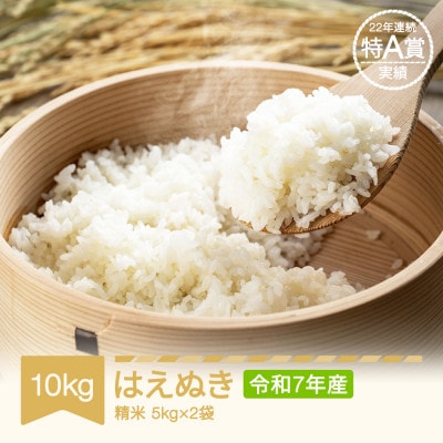 令和7年産 はえぬき 10kg 精米
