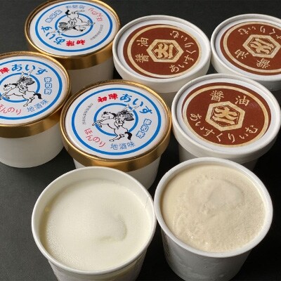 【ふるさと納税オリジナル返礼品】「大仲屋本店」こだわり&人気の醤油アイス×地酒アイス12個セット
