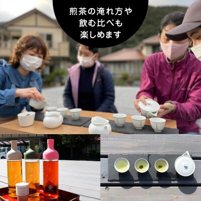 【参加チケット】茶畑を一望するお茶農家のテラスで煎茶体験&飲み比べ