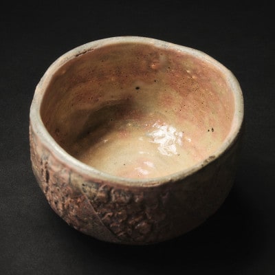 【作家もの】陶土の亀裂が織り成す「裂華紋」抹茶碗 C