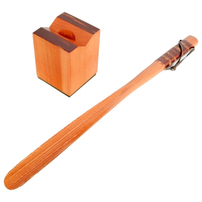 角館樺細工 国産けやき靴べら・スタンドセット|02_kdk-260101