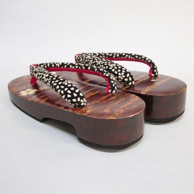 角館樺細工《樺細工 八柳》 女性用ソフト下駄 枝桜|02_kdk-384701