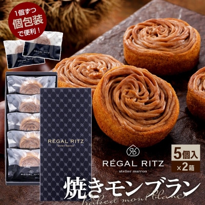 レガールリッツ 焼きモンブラン 5個×2箱 紙袋付き・ギフト箱入り|02_psk-021001