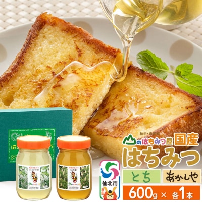 国産 はちみつ トチ・アカシヤ 600g セット 山のはちみつ屋|02_bsk-090101