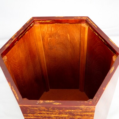 角館樺細工 六角ダストボックス 角館工芸協同組合|02_kdk-191601