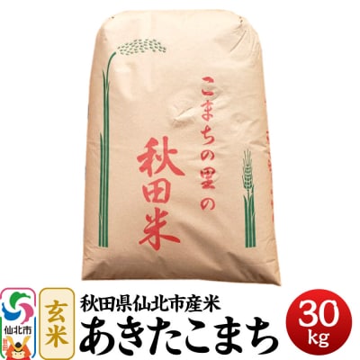 秋田県産あきたこまち 令和7年産 一等米★玄米30kg|02_fmh-070901