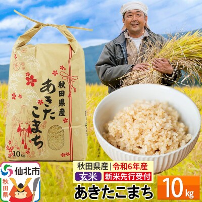 先行受付【玄米】令和6年産 新米 秋田県産あきたこまち 10kg|02_tyj-321001s