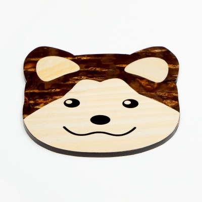 角館樺細工《樺細工 八柳》秋田犬コースター|02_kdk-392401