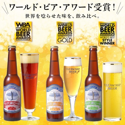 世界一金賞受賞!田沢湖ビール3種飲み比べ クラフトビール6本セット|02_wbe-060601