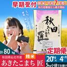 【白米】令和7年産 新米 早期受付《定期便4ヶ月》あきたこまち20kg|02_snk-010804s