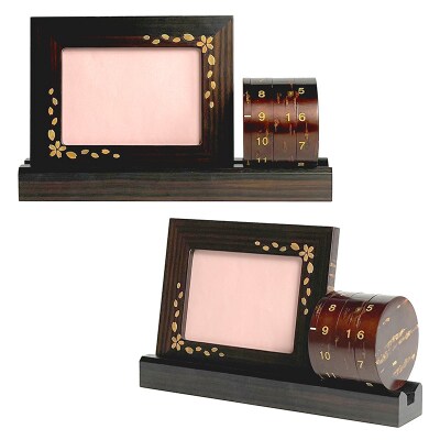 角館樺細工《冨岡商店》秋田大学×伝統工芸品 万年カレンダー【遙か】|02_kdk-572401