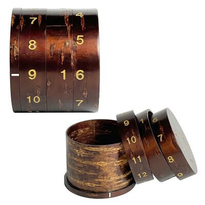 角館樺細工《冨岡商店》秋田大学×伝統工芸品 万年カレンダー【遙か】|02_kdk-572401