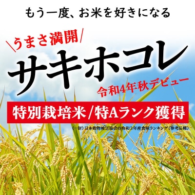 ＜令和7年産＞定期便2ヶ月 白米 サキホコレ 10kg 特別栽培米|02_snk-111002