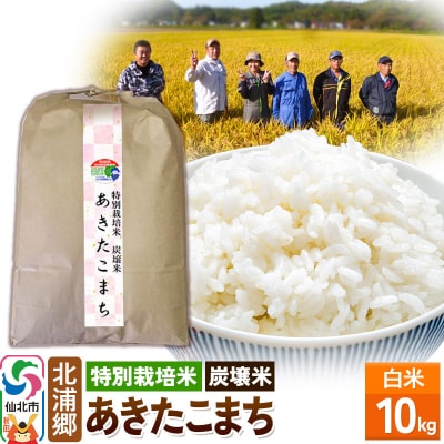 特別栽培米 炭壌米あきたこまち 令和7年産 新米 白米 10kg|02_kum-110101s