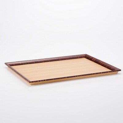 角館樺細工《冨岡商店》トレイ 開花 L|02_kdk-626101