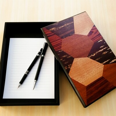 角館樺細工《冨岡商店》ドキュメントケース S 桜寄木|02_kdk-716301