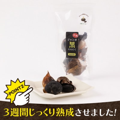 秋田県仙北市産 ジャンボ黒にんにく 300g(100g×3パック)|02_bkf-010301