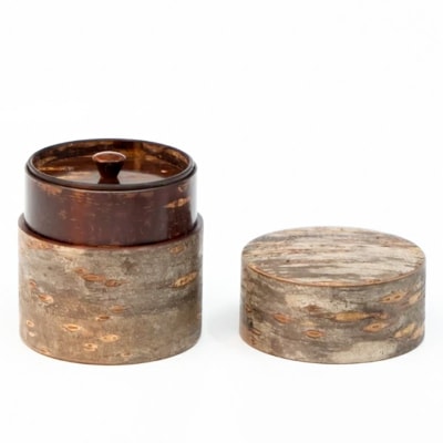 伝統工芸 【八柳】 総皮 茶筒 小 チラシ 100g|02_kdk-100201