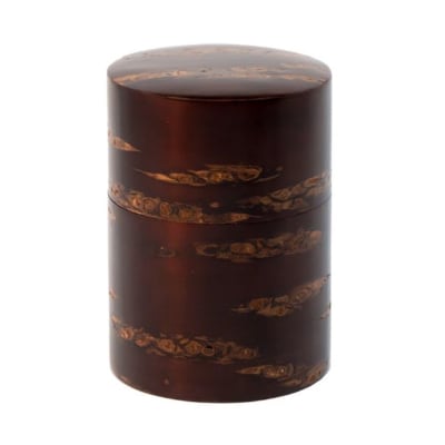 伝統工芸 【八柳】 総皮 茶筒 大 150g|02_kdk-100401