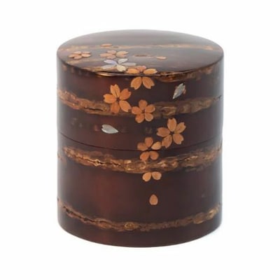 伝統工芸 【八柳】 総皮 茶筒 小 ラデン オリジナル 100g|02_kdk-104901a