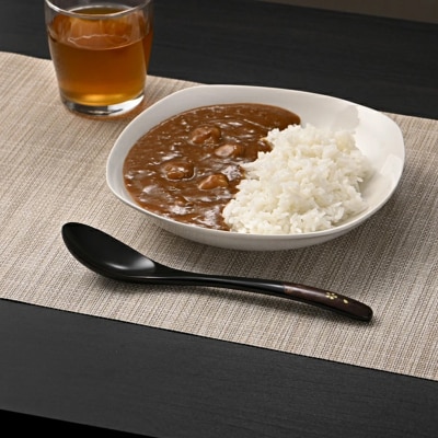 角館樺細工《樺細工 八柳》 漆 ため塗 木製カレースプーン ゆうパケット|02_kdk-978001