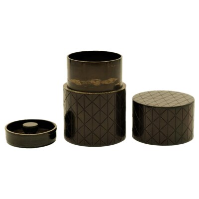 角館樺細工《樺細工 八柳》 茶入 80g (佐藤大 作)|02_kdk-928001