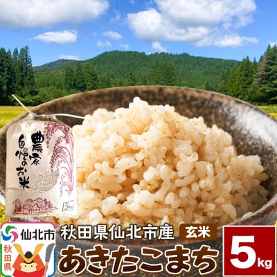 【玄米】令和7年産 あきたこまち 5kg 米 こめ 秋田県 仙北市産|02_kwm-020501