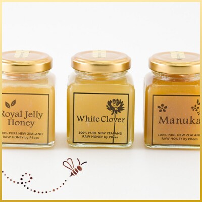はちみつ 110g×3本セット(マヌカ/クローバー/ローヤルゼリー入り)|02_pri-250301
