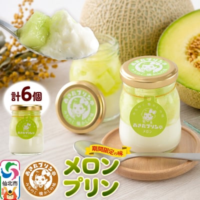 あきたプリン亭 メロンプリンセット 6個入り|02_apt-310601