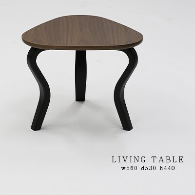 村澤 一晃氏デザイン「リビングテーブル」ウォールナット・ブナ材使用