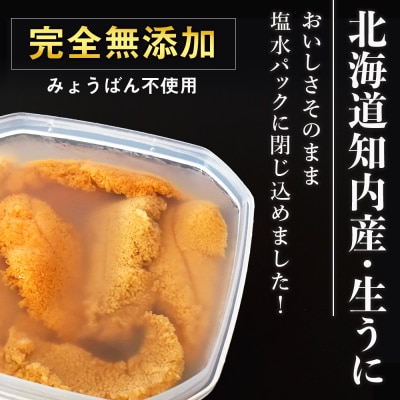 キタムラサキウニ 100g×2パック 上磯郡漁業協同組合
