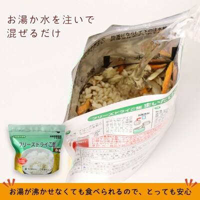 フリーズドライ ご飯 白米 保存食セット30食×5 《知内FDセンター》