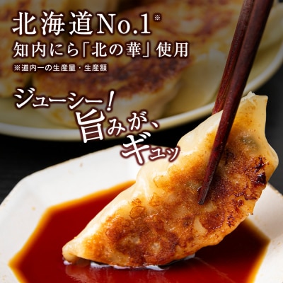 知内ニラ餃子(10個入り)3袋【知内観光協会】