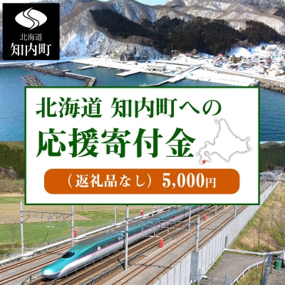 北海道 知内町☆応援寄付金☆【返礼品なし】5,000