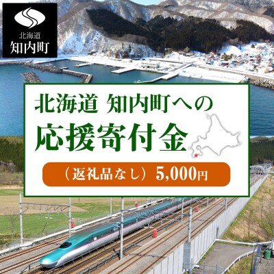 北海道 知内町☆応援寄付金☆【返礼品なし】5,000