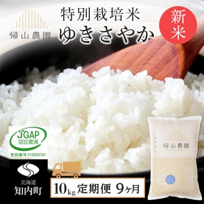 【令和8年産新米先行受付】【9カ月定期便】特別栽培米産地直送 ゆきさやか 10kg 帰山農園