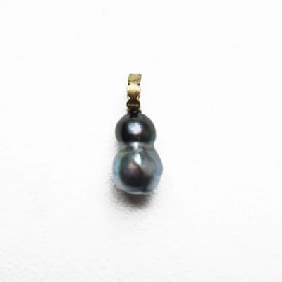 kerama pearl × marumaru charm top / K18 T-25