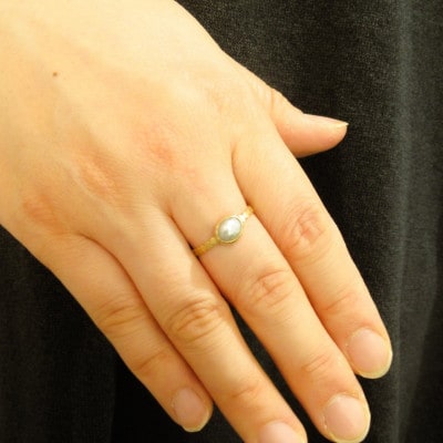 kerama pearl ring (12.5号) / K18