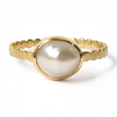 kerama pearl ring (12号) / K18