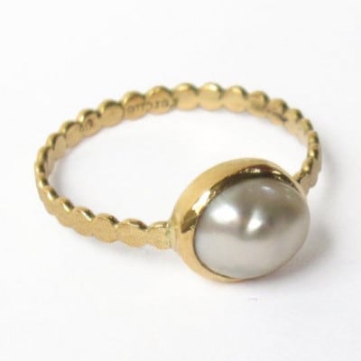 kerama pearl ring (12号) / K18