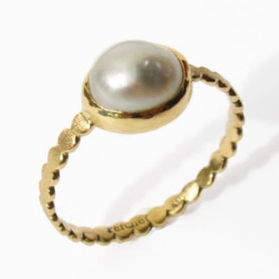kerama pearl ring (12号) / K18